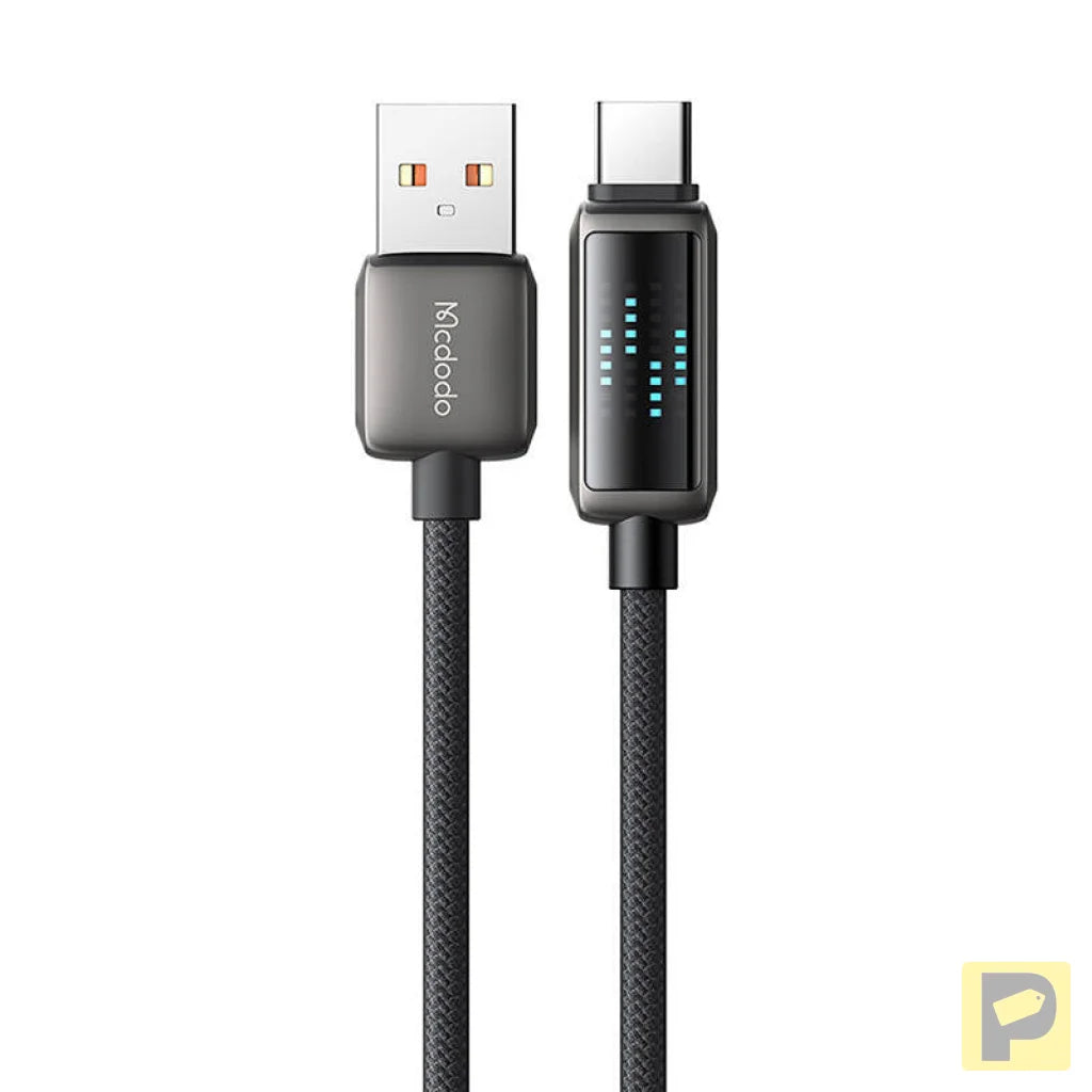 Mcdodo CA-2350 USB-A to USB-C cable, 6A, LED display, 1.2m