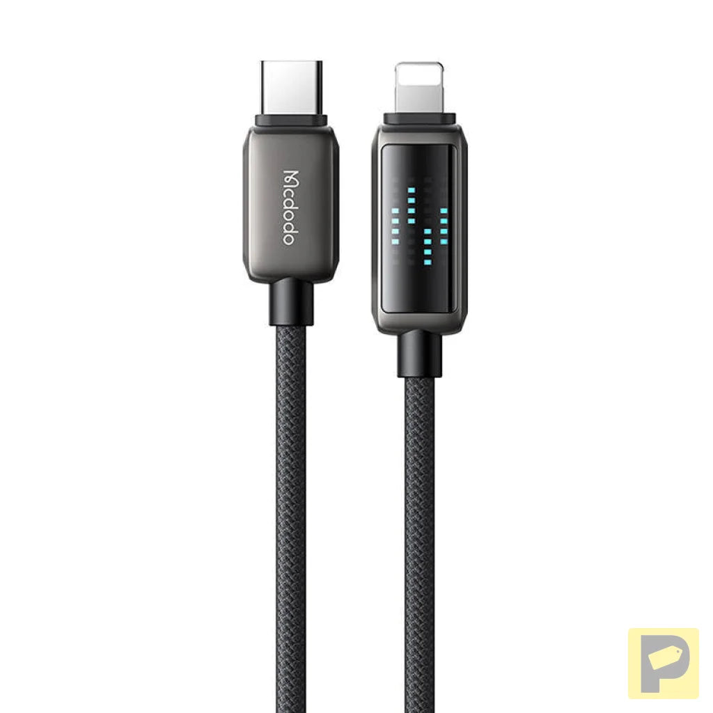 Mcdodo CA-2630 USB-C to Lightning cable, 36W, LED display, 1.2m