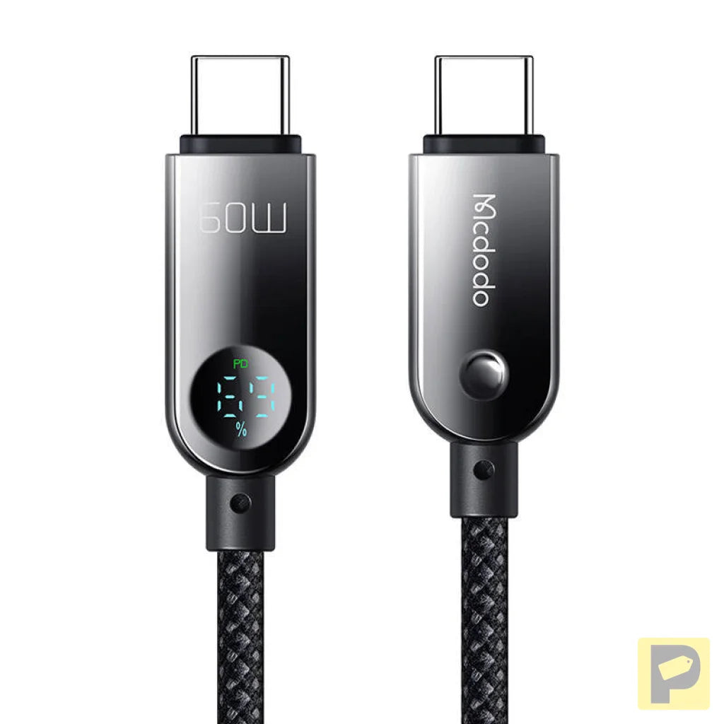 Mcdodo CA-4780 USB-C to USB-C 60W data cable 1.2m (black)