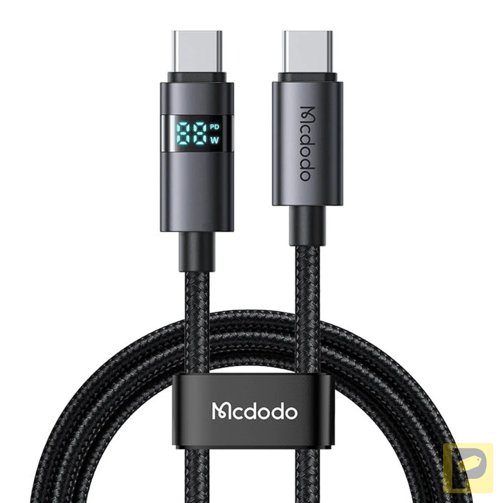 Mcdodo CA-5610 USB-C to USB-C cable, 100W, LED display, 1.2m