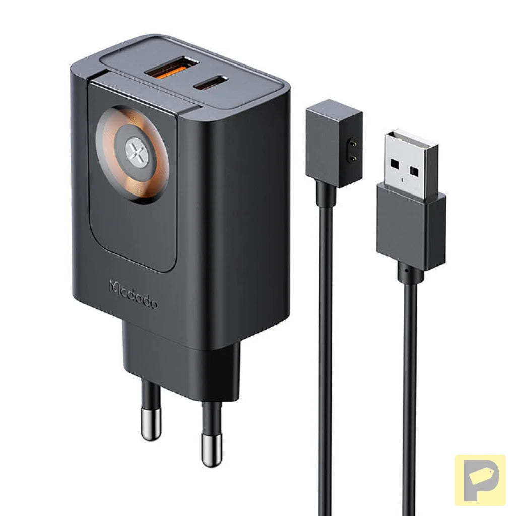 McDodo CH-3700 30W 2-in-1 USB-C+A Charger, black