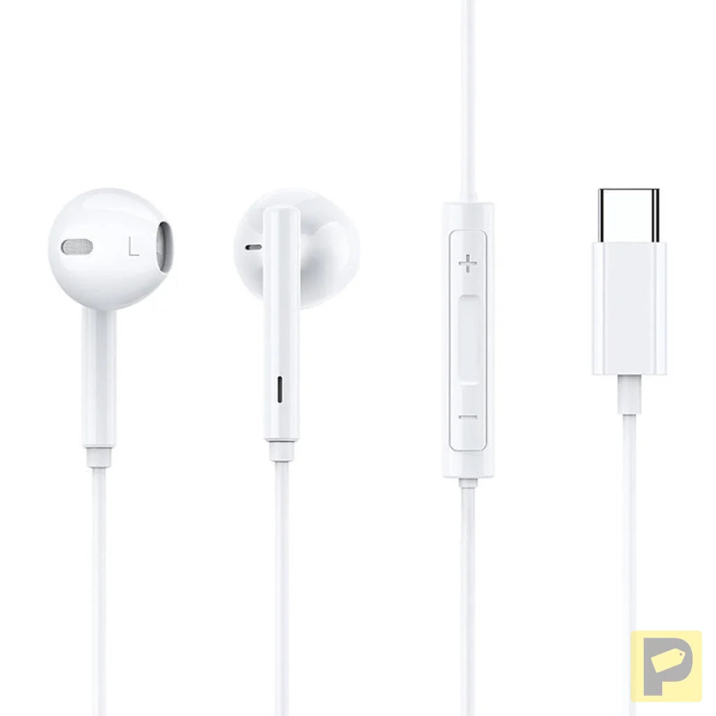 Mcdodo HP-7500 wired headphones, USB-C (white)
