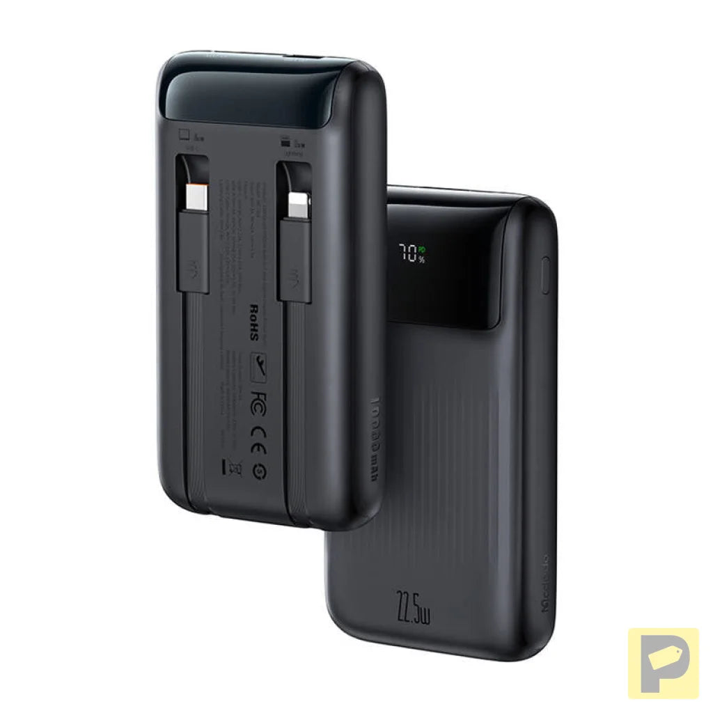 Mcdodo MC-0241 Digital Display Powerbank 10,000 mAh 22.5W (black)