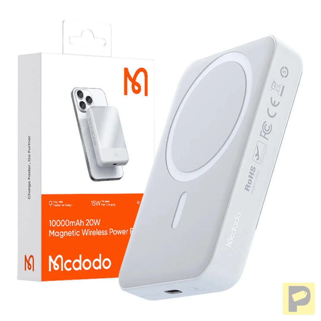 Mcdodo MC-4260 Magnetic Power Bank 10000mAh, 20W (white)