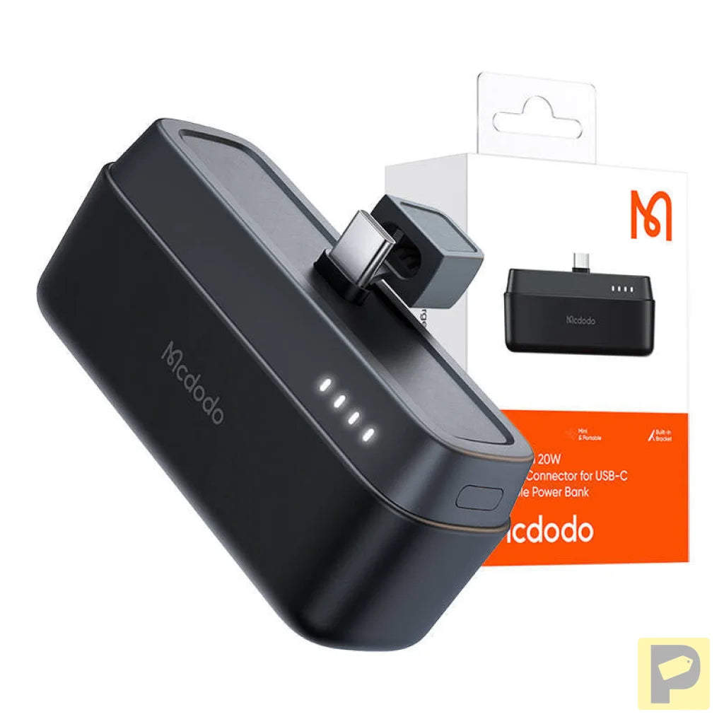 Mcdodo Power Bank MC-6301 20W, 5000mAh to USB-C (black)