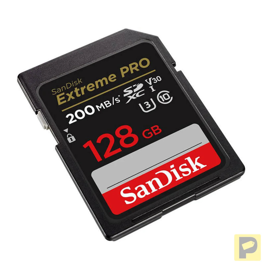 Memory card SANDISK EXTREME PRO SDXC 128GB 200/90 MB/s UHS-I U3 (SDSDXXD-128G-GN4IN)