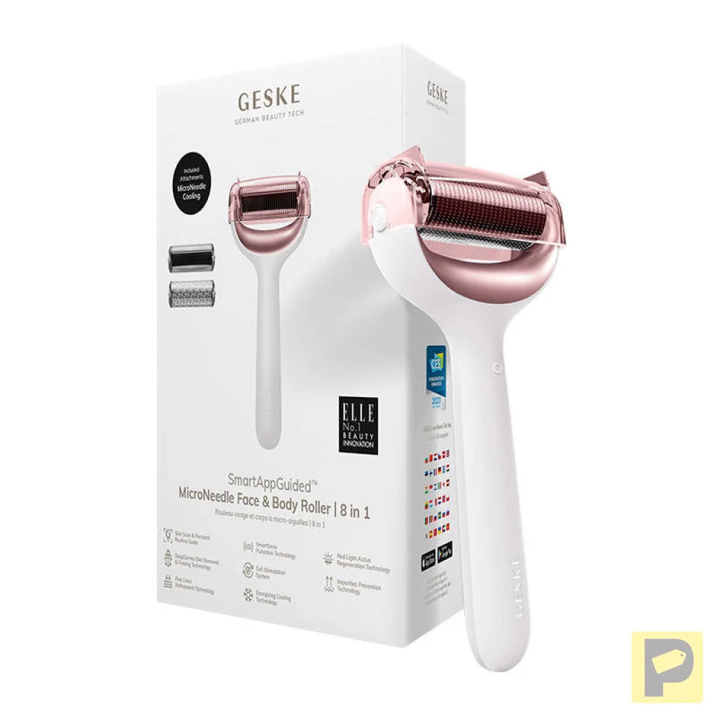 Micro Needle Face&Body Roller 8in1 Geske with APP (starlight)