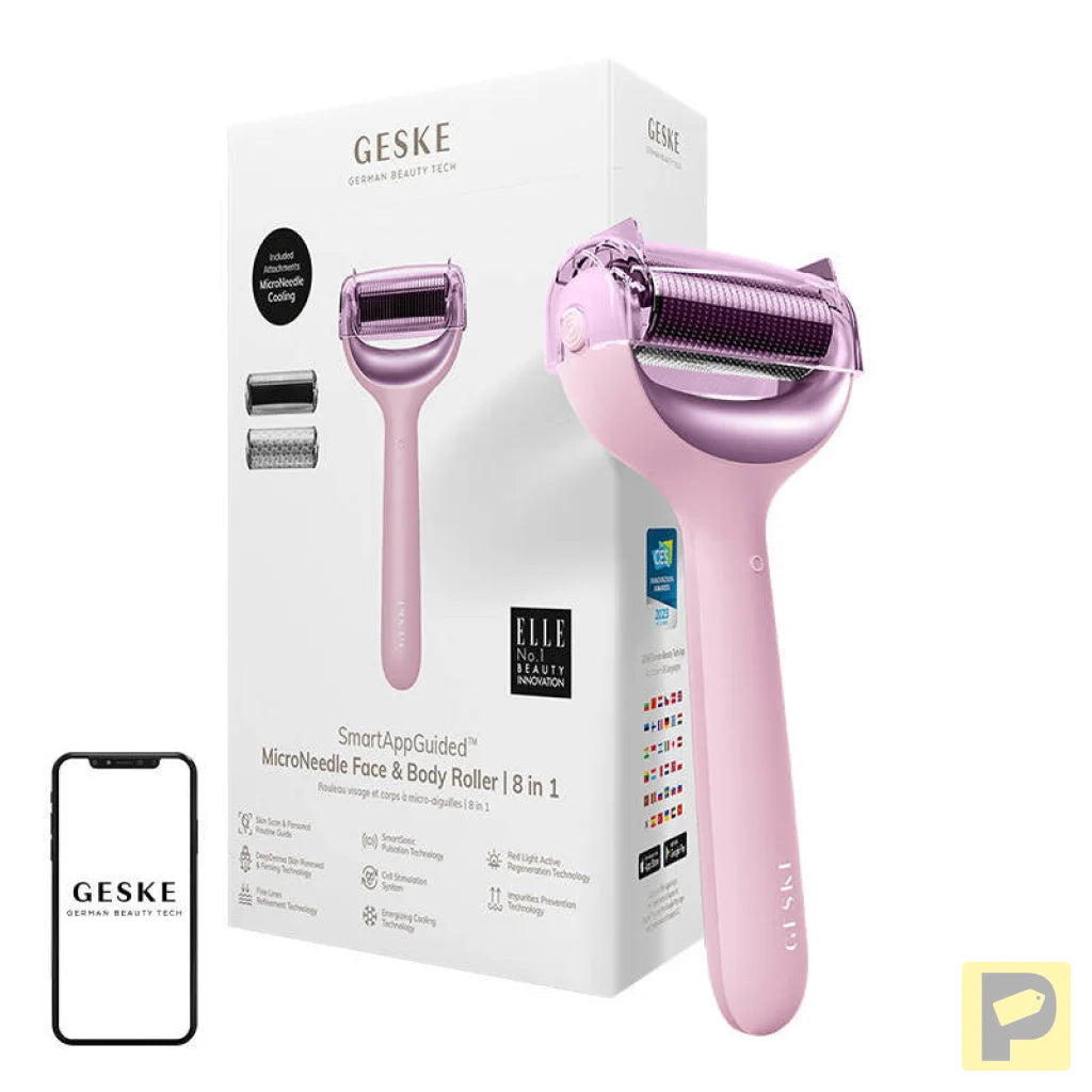 Micro Needle Face&Body Roller 8in1 Geske with APP (starlight)