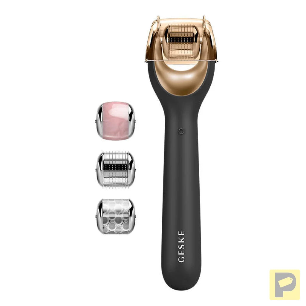 Micro Needle Face Roller 9in1 Geske with APP (gray)