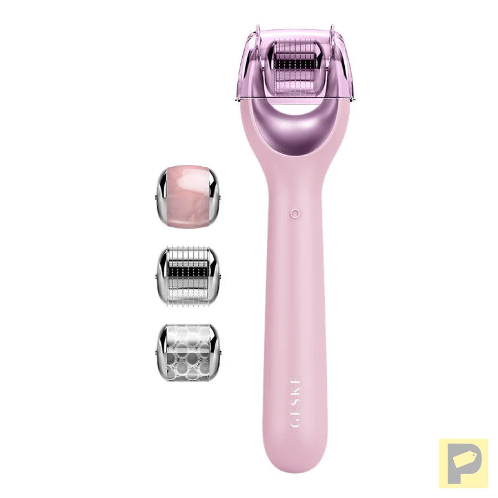 Micro Needle Face Roller 9in1 Geske with APP (pink)