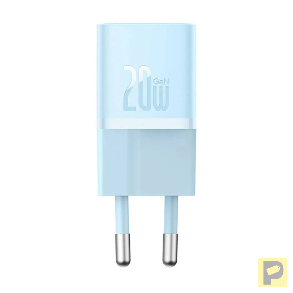 Mini wall charger Baseus GaN5 20W (blue)