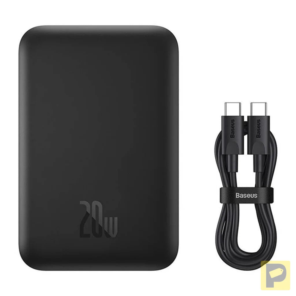 Mini Wireless PowerBank 20W Baseus (black)