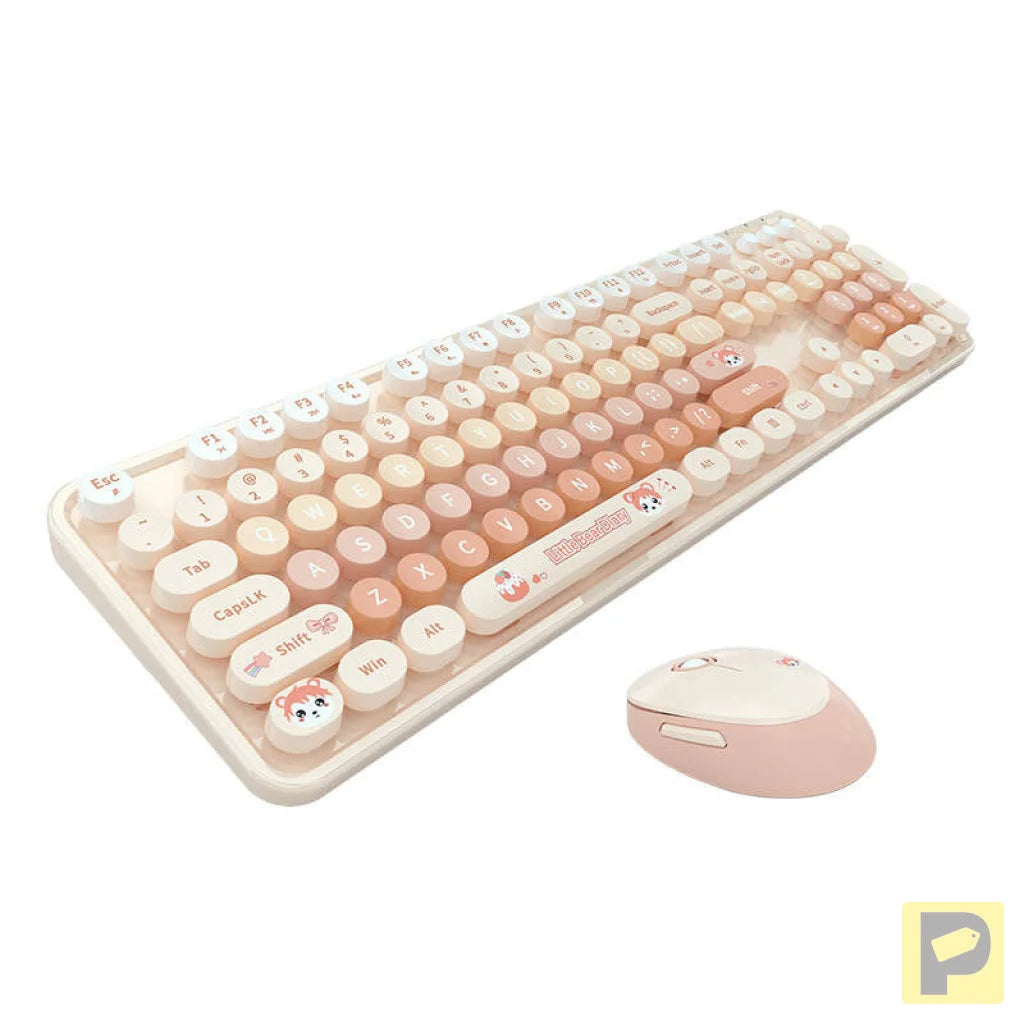 MOFII Sweet New 2.4G Wireless Keyboard + Mouse Set (Orange)