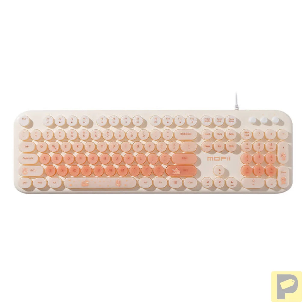 MOFII wired keyboard with backlight Love Me (Beige)