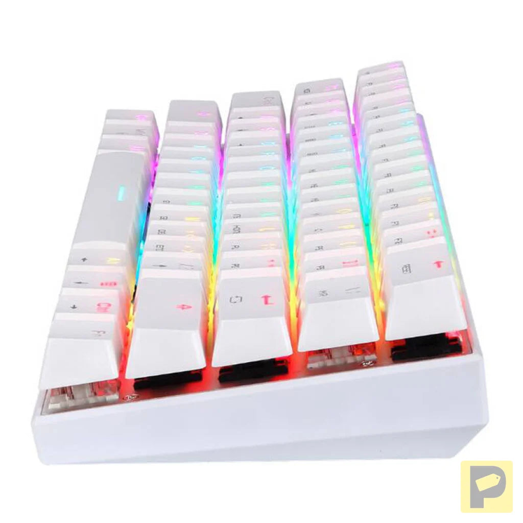 Motospeed SK62 Wireless Mechanical Keyboard White (blue switches)