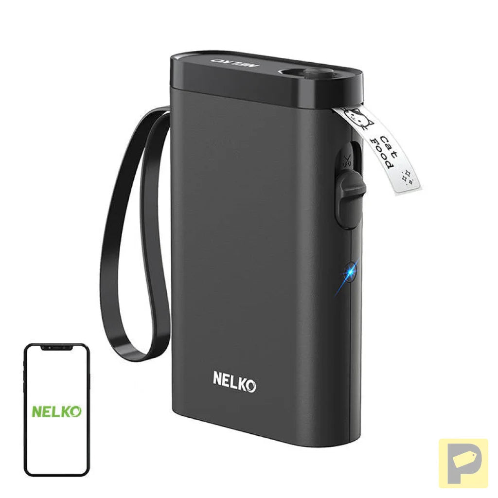 Nelko P21 thermal label printer (black)