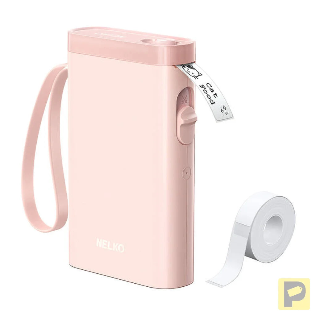 Nelko P21 thermal label printer (pink)