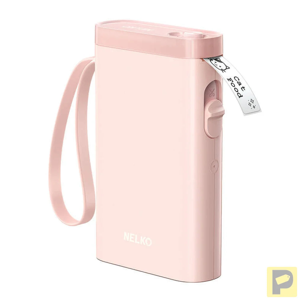 Nelko P21 thermal label printer (pink)