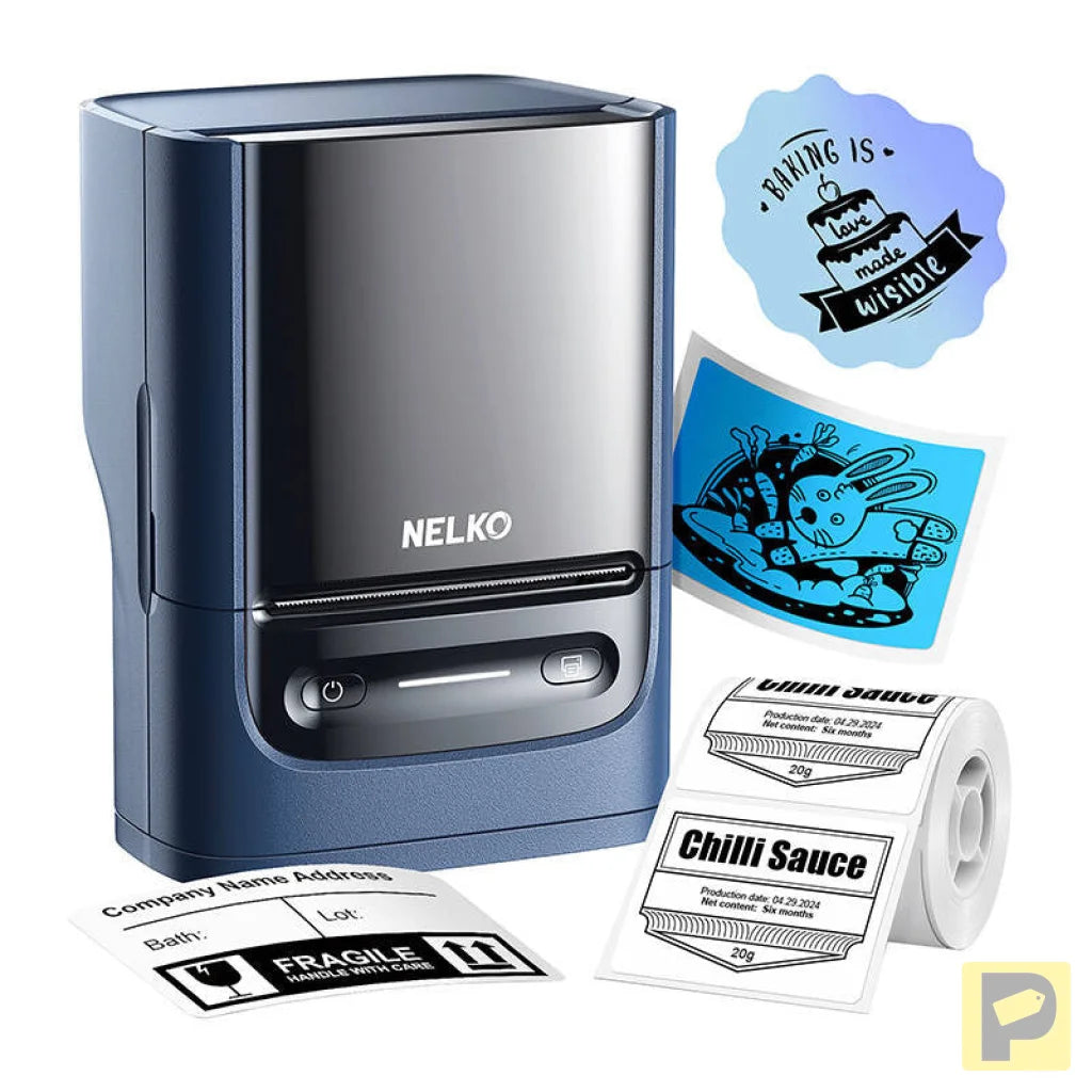 Nelko PM220 thermal label printer (blue)