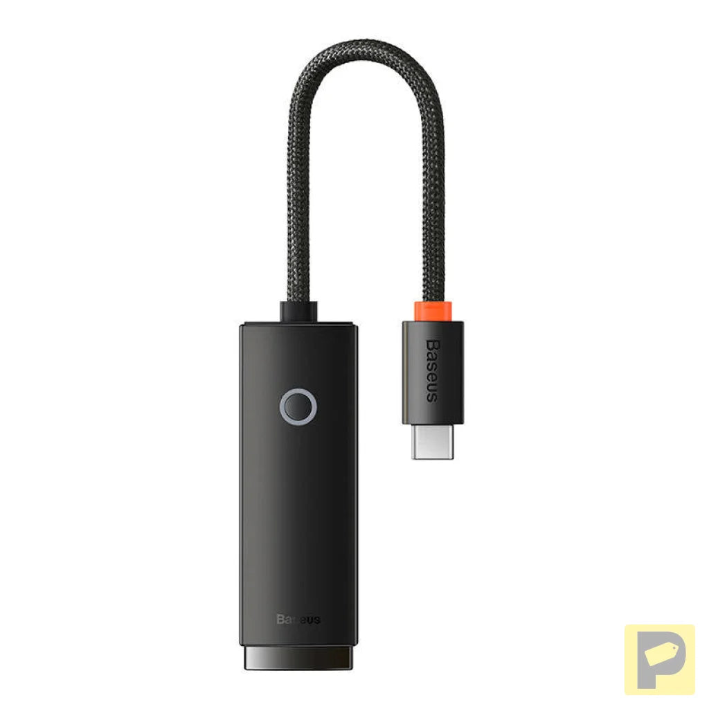 Network adapter Baseus Lite Series USB-C to RJ45 (black)