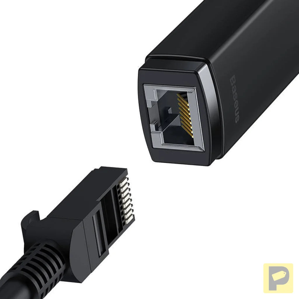 Network adapter Baseus Lite Series USB-C to RJ45 (black)