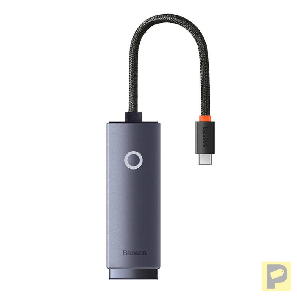 Network adapter Baseus Lite Series USB-C to RJ45 (grey)
