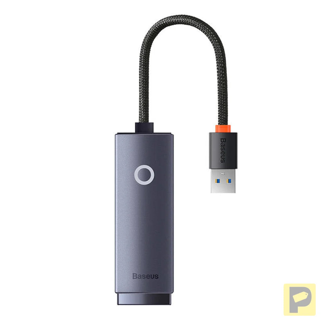 Network adapter Baseus Lite Series USB to RJ45, 1000Mbps (grey)