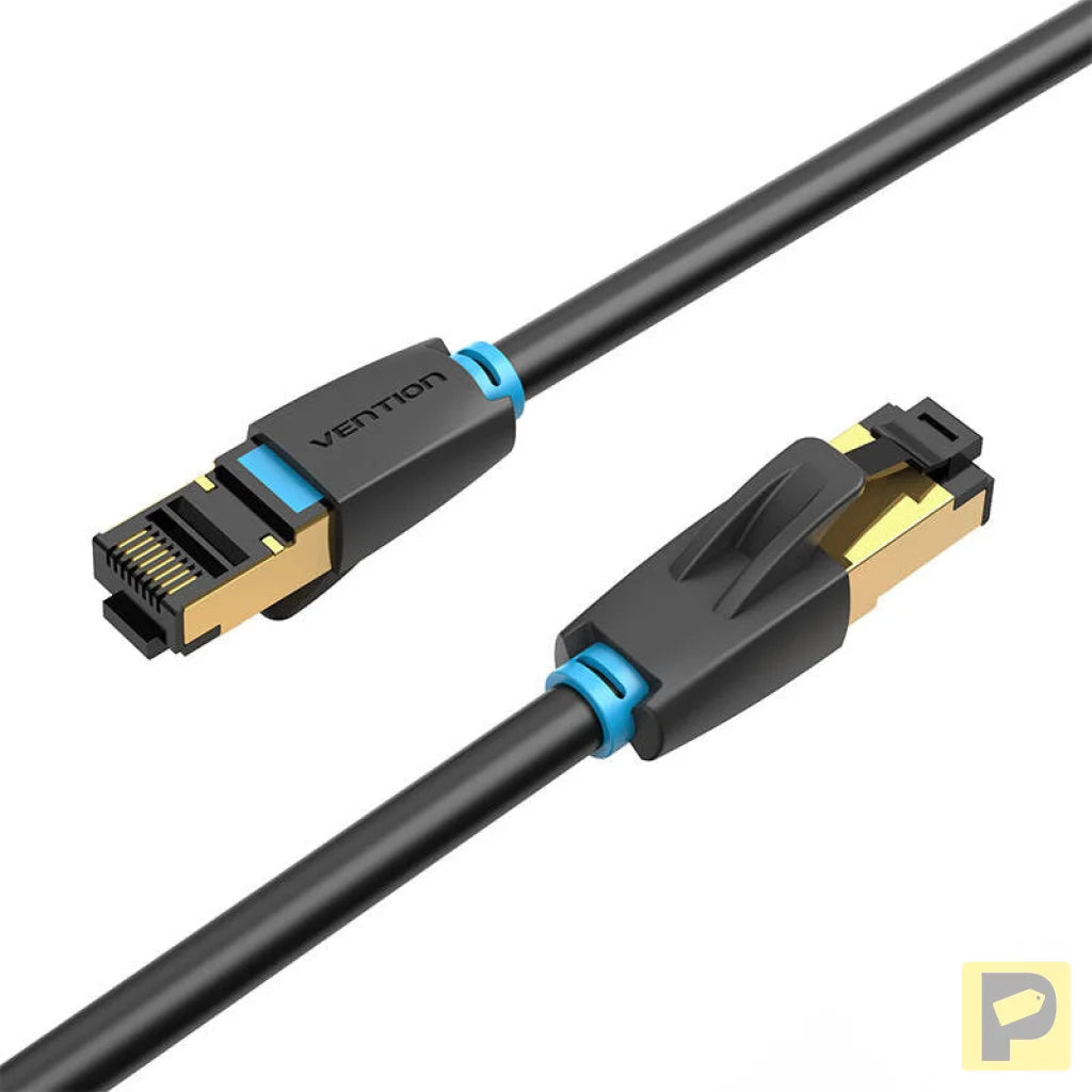 Network Cable CAT8 SFTP Vention IKABK RJ45 Ethernet 40Gbps 8m Black