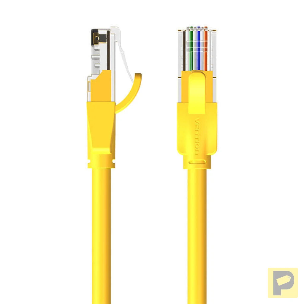 Network Cable UTP CAT6 Vention IBEYF RJ45 Ethernet 1000Mbps 1m Yellow