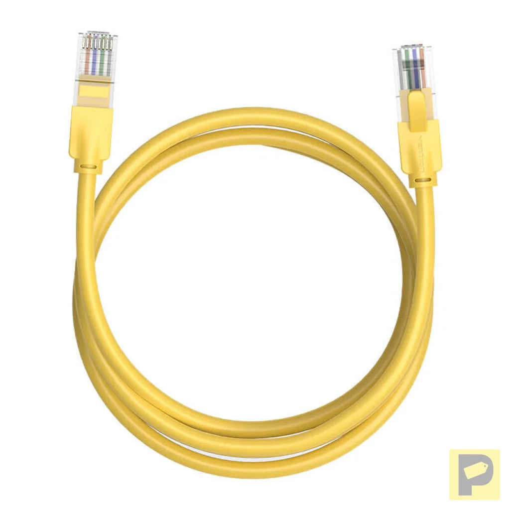 Network Cable UTP CAT6 Vention IBEYF RJ45 Ethernet 1000Mbps 1m Yellow