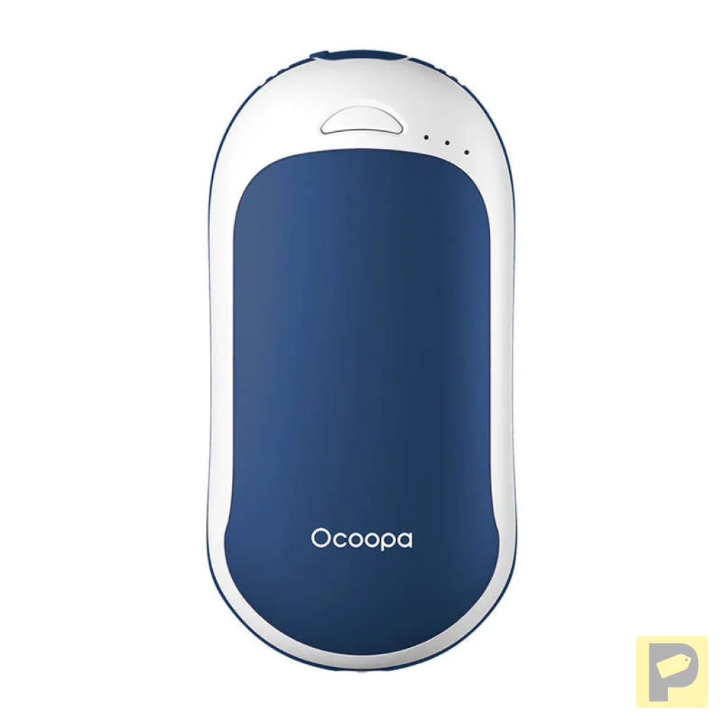 Ocoopa HotPal PD 5000 mAh hand warmer with powerbank function, USB-C white-blue