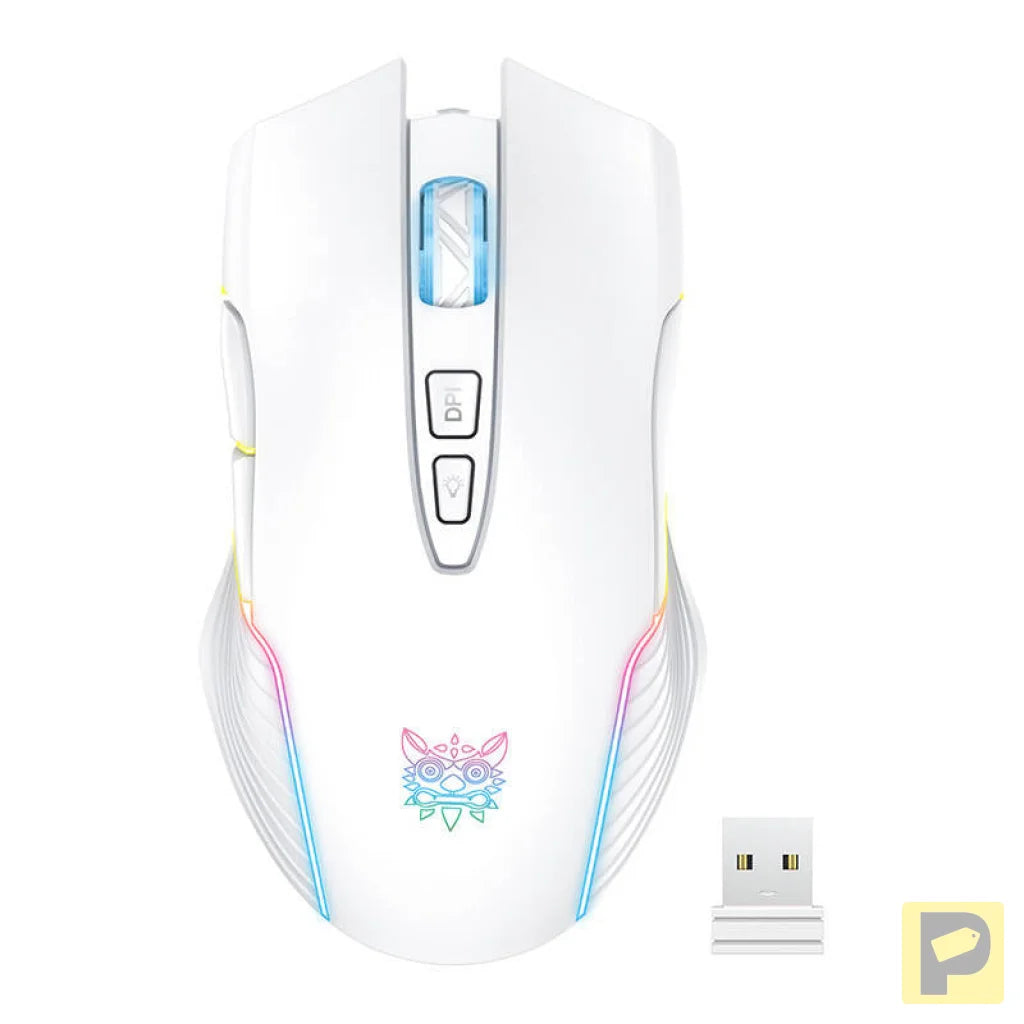 Onikuma CW905 White Wireless Gaming Mouse