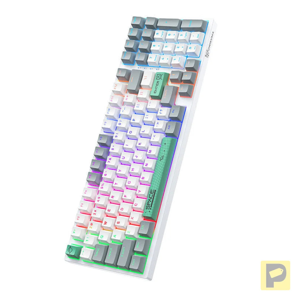 ONIKUMA G38 Wired Keyboard (98 keys) White (QWERTY)