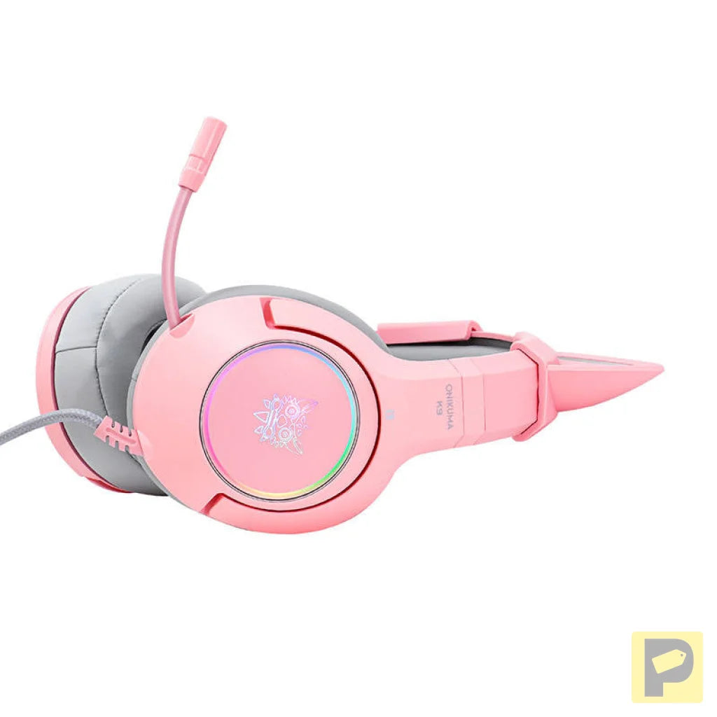 ONIKUMA K9 Pink RGB Gaming Headphones