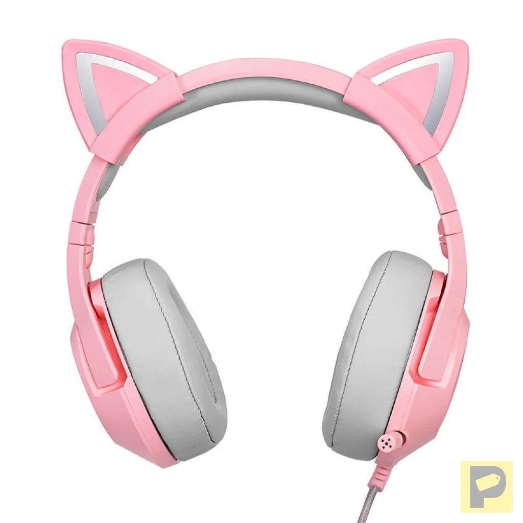 ONIKUMA K9 Pink RGB Gaming Headphones