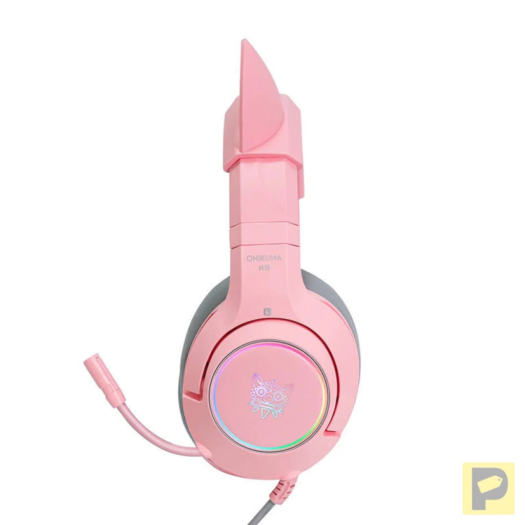ONIKUMA K9 Pink RGB Gaming Headphones