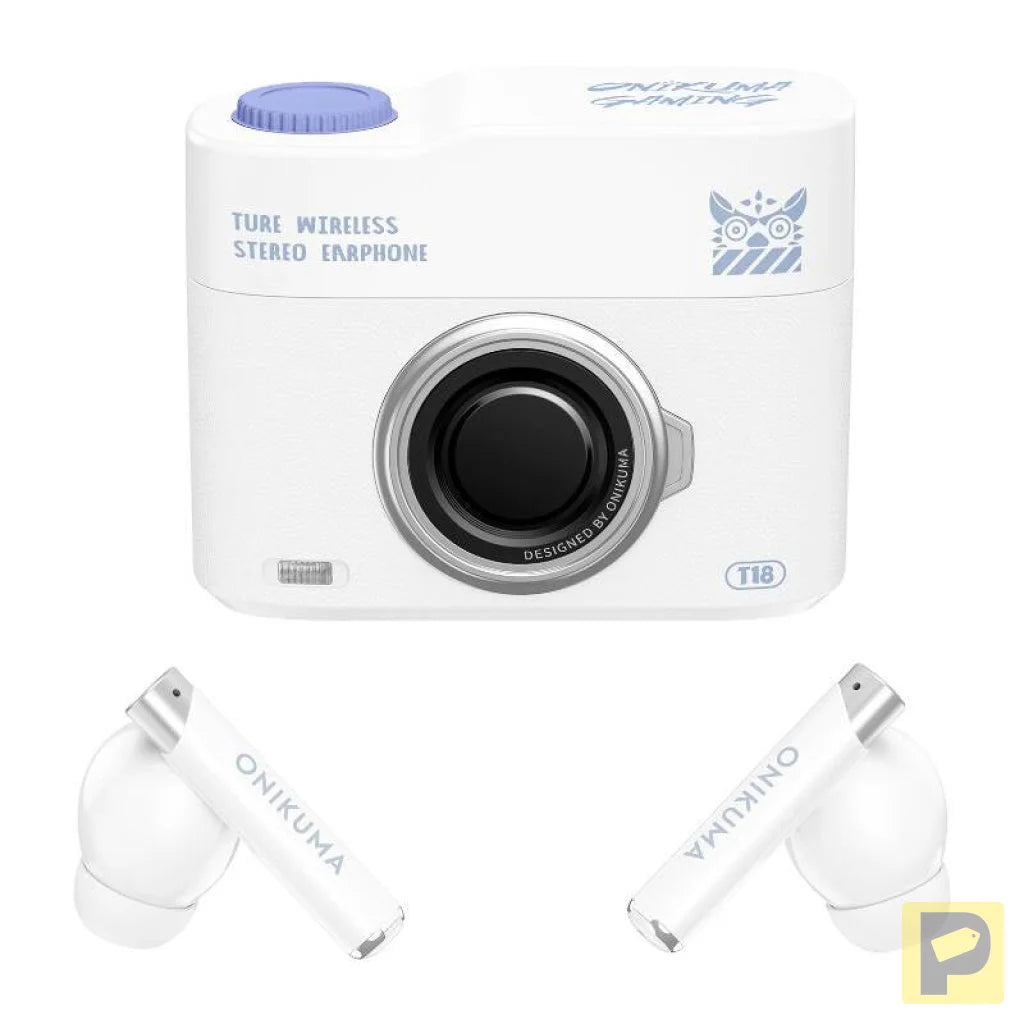 ONIKUMA T18 Bluetooth In-Ear Earphones White