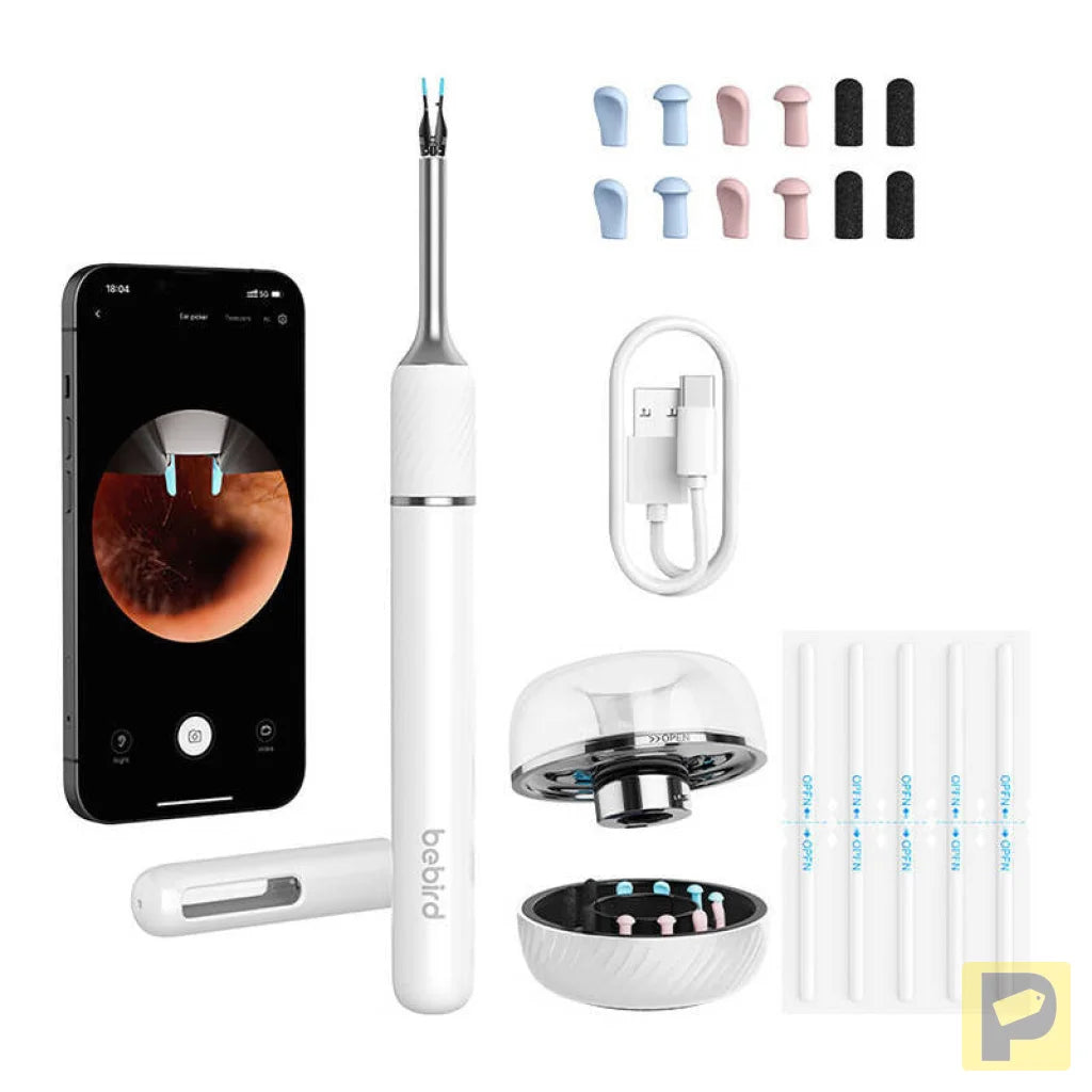 Otoscope with ear cleaning camera Bebird Note 5 pro (white)