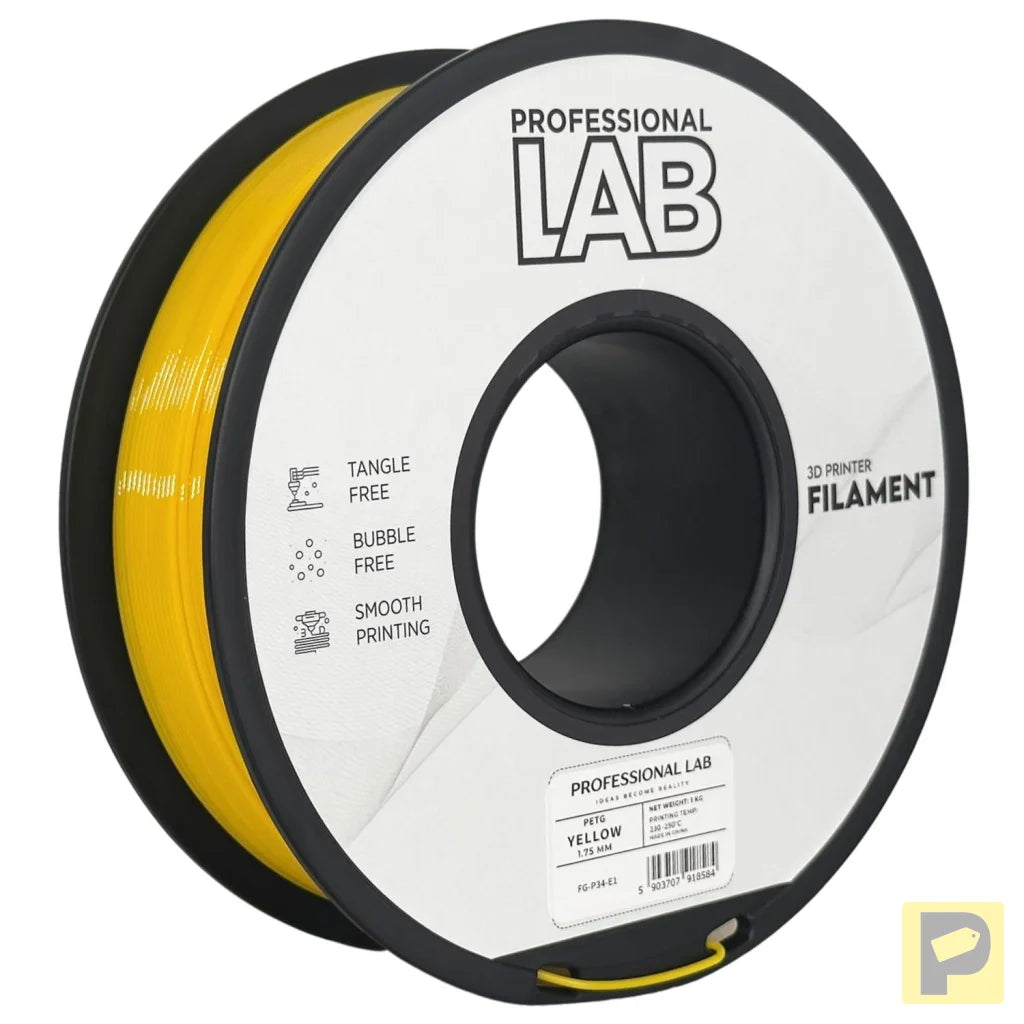 PETG combines the strength of ABS with the ease of PLA. It's slightly flexible, highly durable, and resistant to moisture and chemicals – great for functional and outdoor prints.