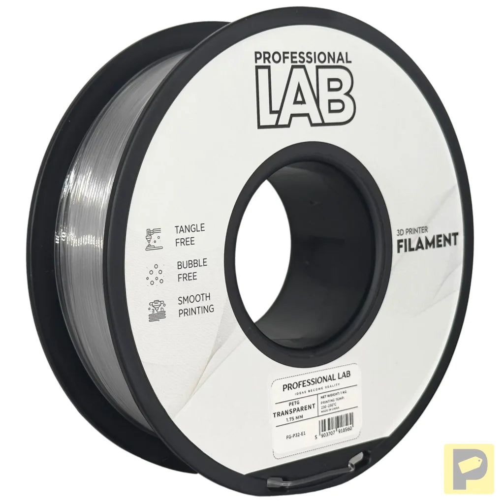 PETG combines the strength of ABS with the ease of PLA. It's slightly flexible, highly durable, and resistant to moisture and chemicals – great for functional and outdoor prints.