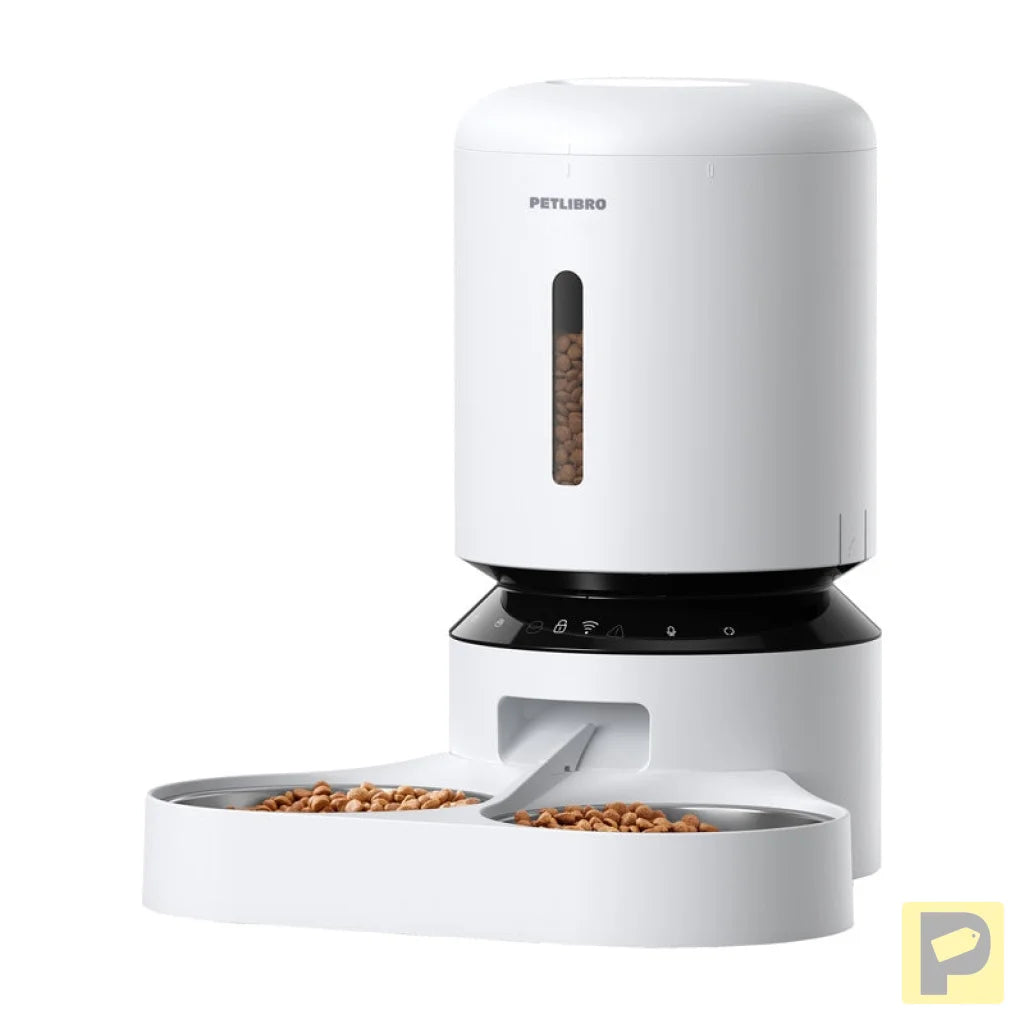 Petlibro Granary food dispenser with double bowl, Wifi, 5L(white)