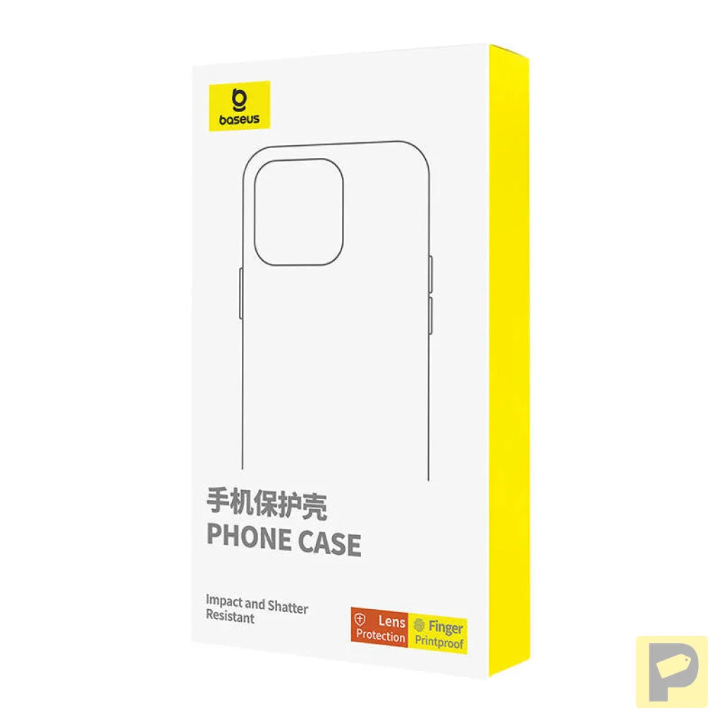 Phone Case Baseus SkyRing Magnetic with Stand for iP 15 Pro + tempered-glass and cleaning kit (black)