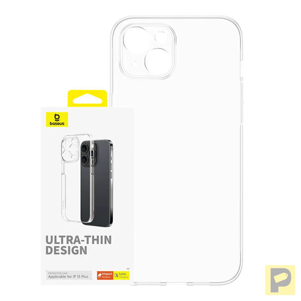 Phone Case for iPhone 15 Plus Baseus OS-Lucent Series (Clear)