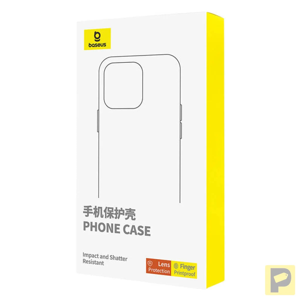 Phone Case with Stand Baseus SkyRing 360° for iP 15 +tempered-glass and cleaning kit (black)