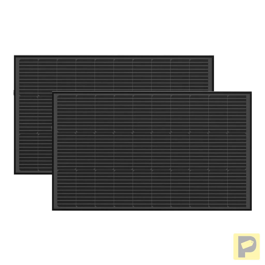 Photovoltaic panel set 2x EcoFlow 100W (rigid structure)