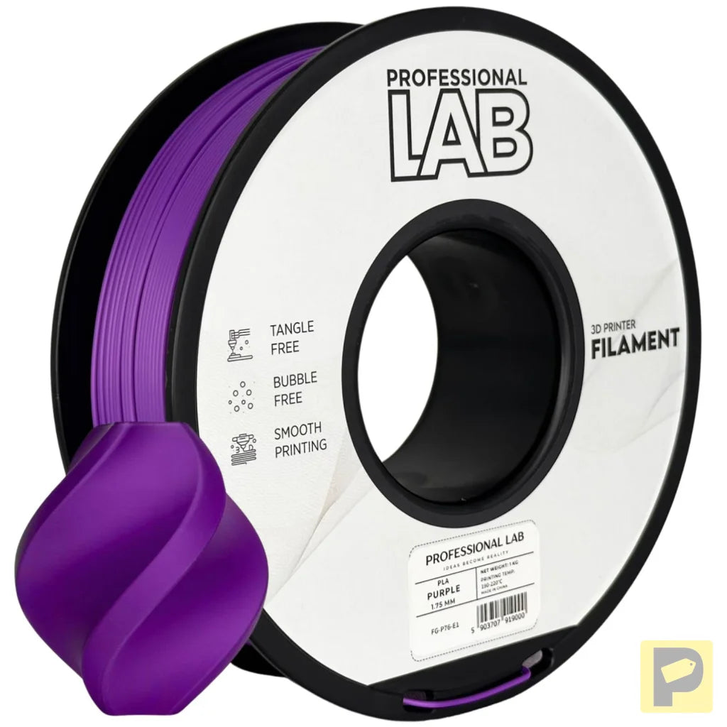 PLA is a basic and user-friendly filament, perfect for beginners. It prints easily, has good layer adhesion, and low warping.
