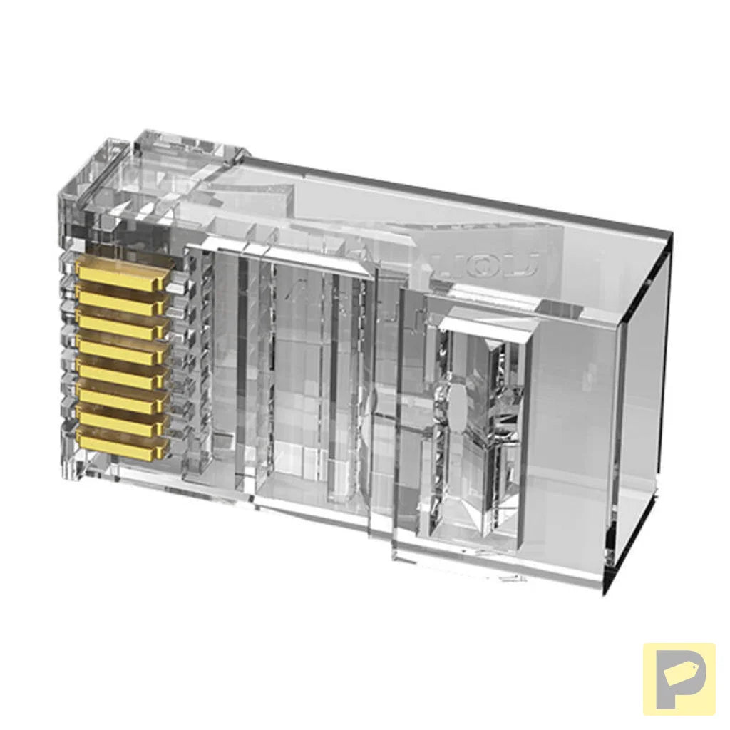 Plug RJ45 CAT6 UTP Connector Vention IDDR0-100 Transparent 100 pcs.