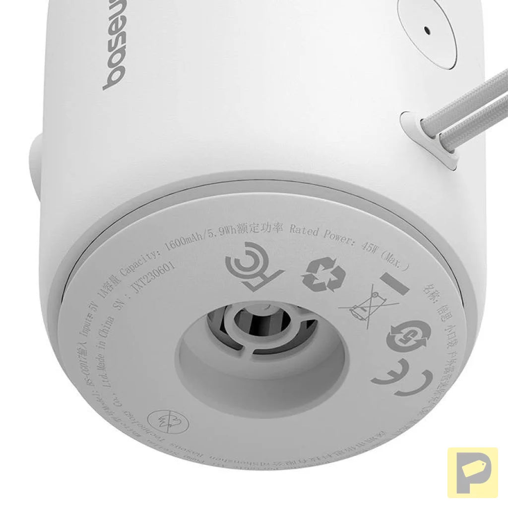 Portable Air Pump Baseus PocketGo (White)