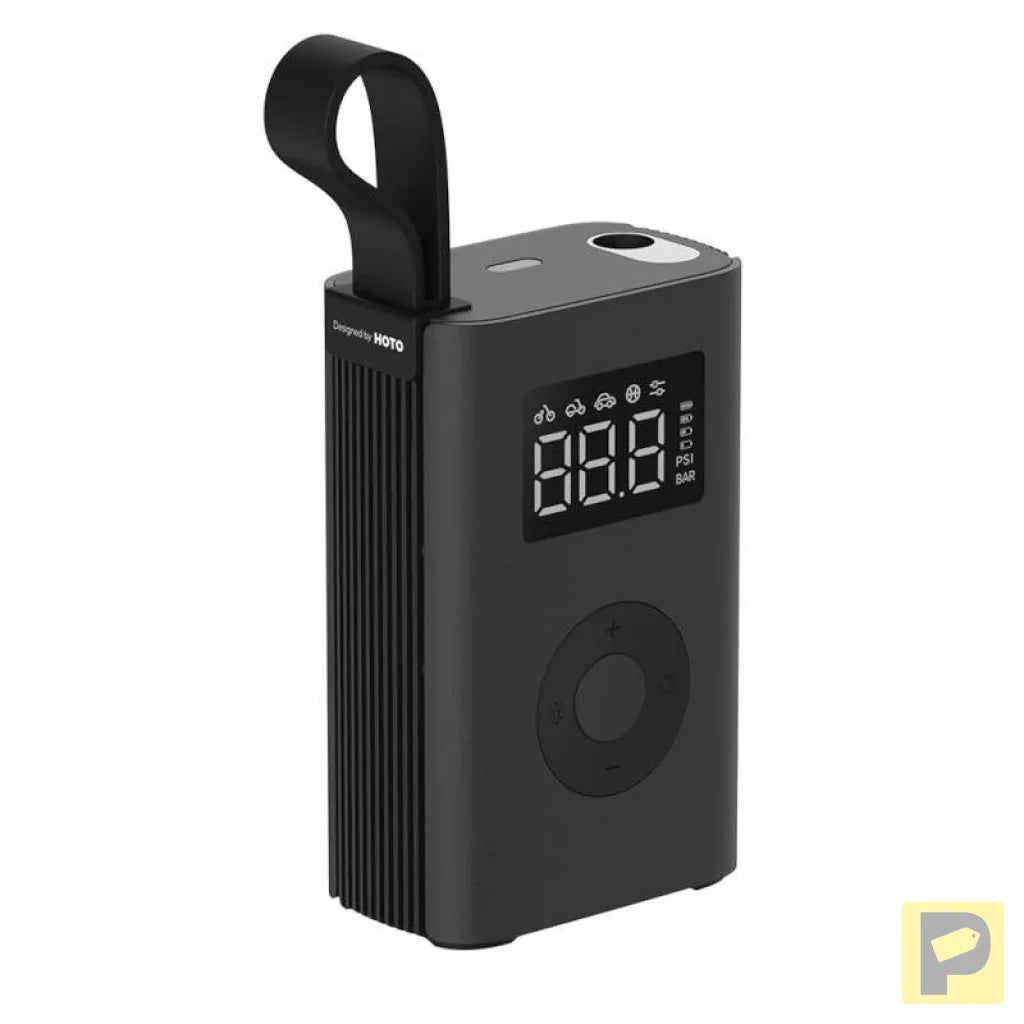 Portable compressor, electric pump HOTO QWCQA001 (10.3 bar, 150 PSI, 2000mAh)