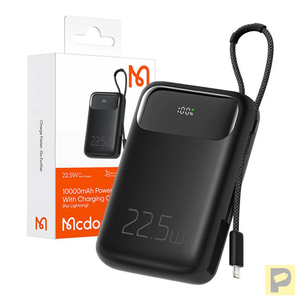 Power Bank Mcdodo MC-3253 10000mAh, 22.5W, for Light (black)